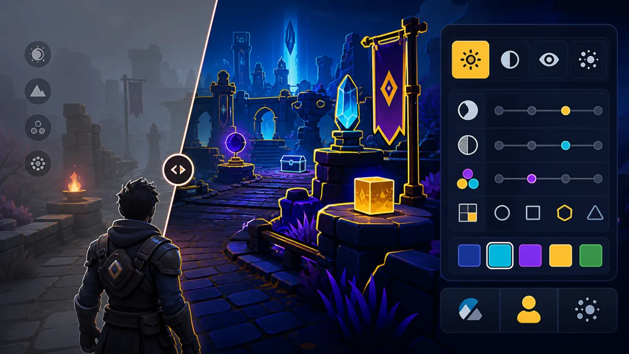How to Add High-Contrast Visual Settings to HTML5 Games