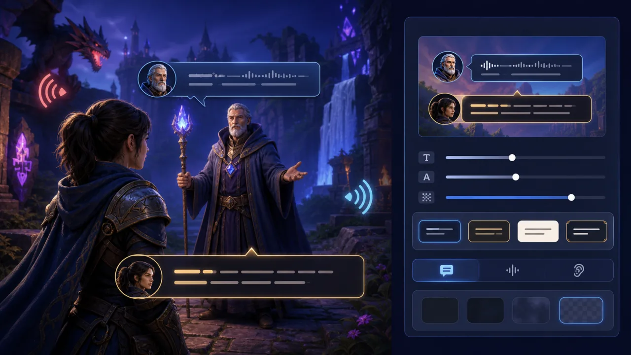 How to Add Subtitle and Caption Settings to HTML5 Games